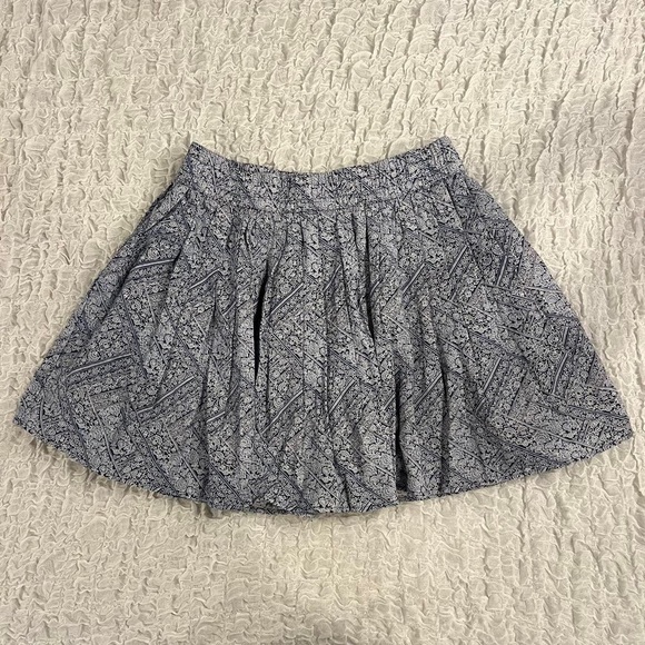 🌺NWT AMERICAN EAGLE BOHO PLEATED MINI SKIRT SIZE LARGE 🌺 - Picture 1 of 5